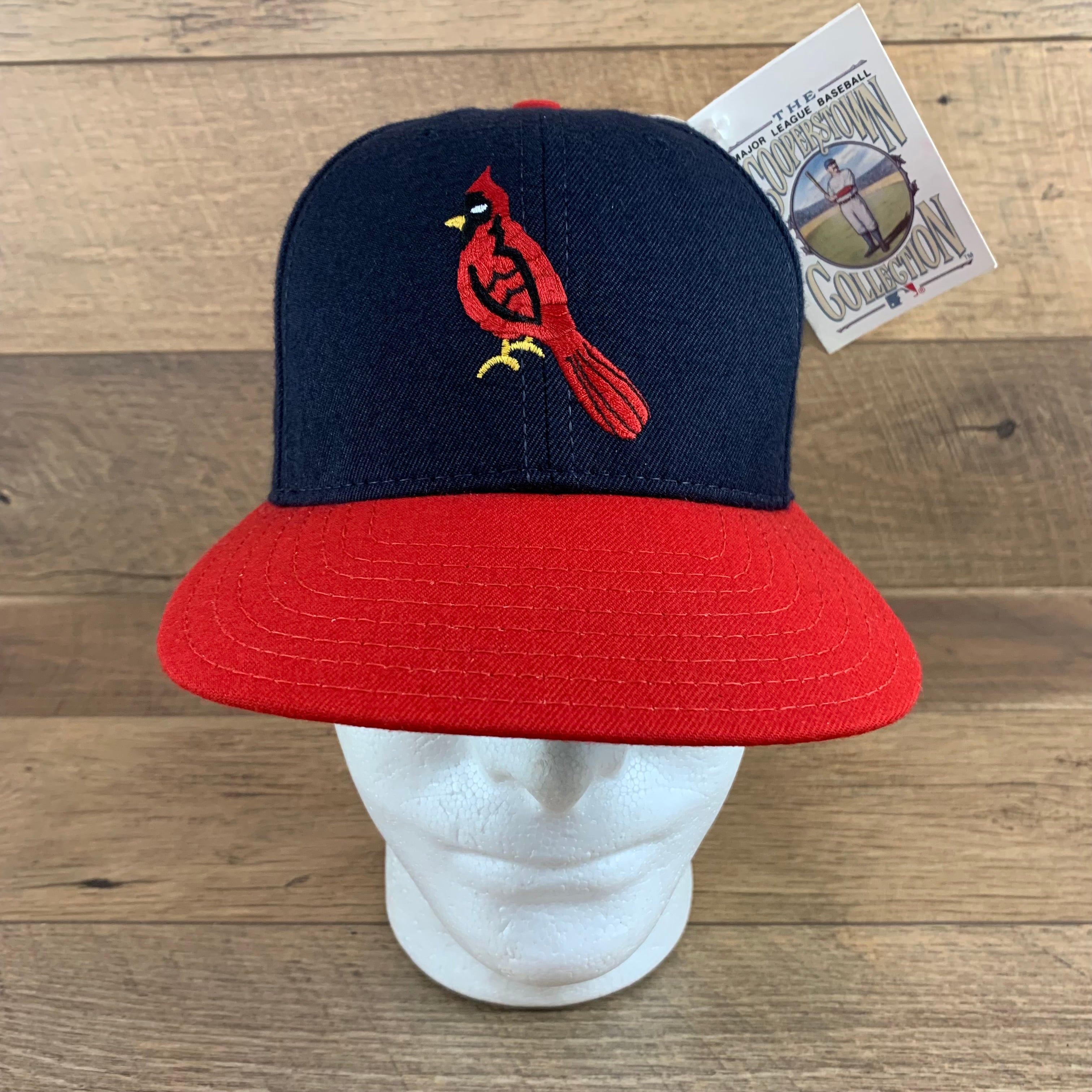 NWT St. Louis Cardinals MLB Cooperstown Collection Hat Men 7 1/4 Red Rare  VTG H2