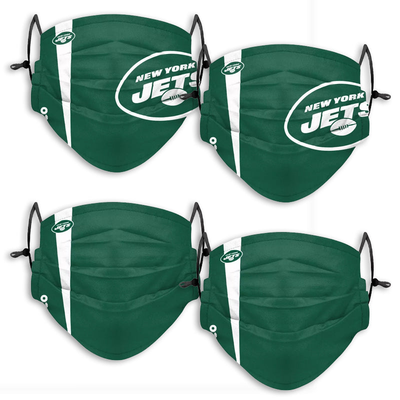 New York Jets Fanatics Branded Adult Variety Face Covering 4-Pack