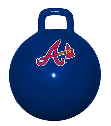Atlanta Braves MLB Licensed Child Space Hopper Ball Kangaroo Bouncer - jacks-good-deals