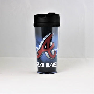 Atlanta Braves MLB Licensed 16oz Acrylic Tumbler Coffee Mug w/wrap Insert