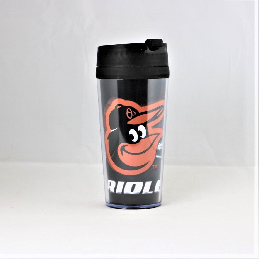 Baltimore Orioles MLB Licensed 16oz Acrylic Tumbler Coffee Mug w/wrap Insert