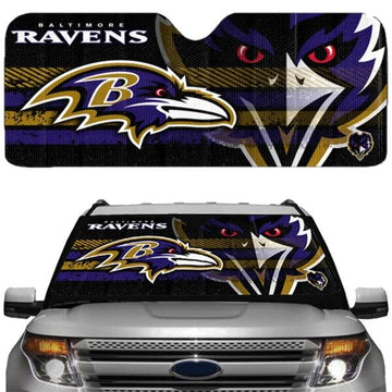 Baltimore Ravens NFL Licensed Universal Car/Truck Sunshade - jacks-good-deals