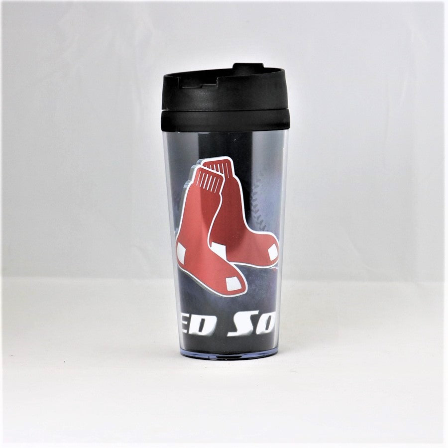 Boston Red Sox MLB Licensed 16oz Acrylic Tumbler Coffee Mug w/wrap Insert