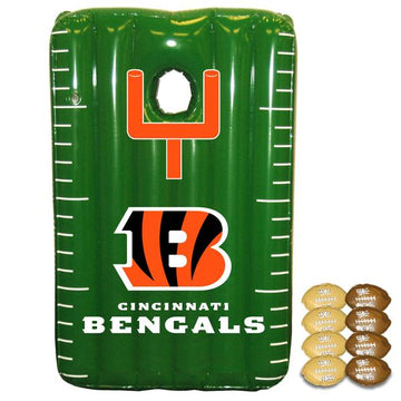 Cincinnati Bengals NFL Licensed Inflatable Bean Bag Toss Game - jacks-good-deals