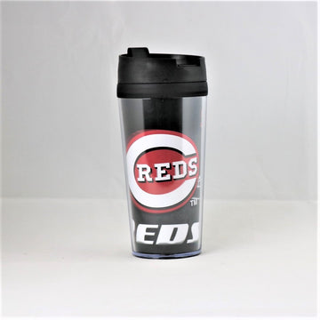 Cincinnati Reds MLB Licensed 16oz Acrylic Tumbler Coffee Mug w/wrap Insert