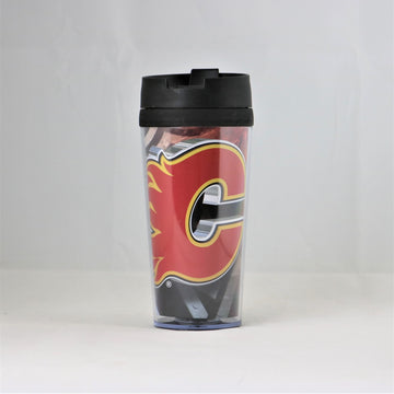 Calgary Flames NHL Licensed Acrylic 16oz Tumbler Coffee Mug w/wrap Insert