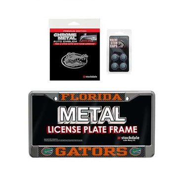 Florida Gators NCAA 3pc License Plate Automotive Fan Kit - jacks-good-deals