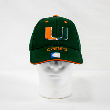 NCAA Miami Hurricanes EVOCAP Baseball Hat Built in Sunglasses Holder - jacks-good-deals