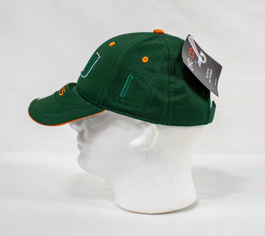 NCAA Miami Hurricanes EVOCAP Baseball Hat Built in Sunglasses Holder - jacks-good-deals
