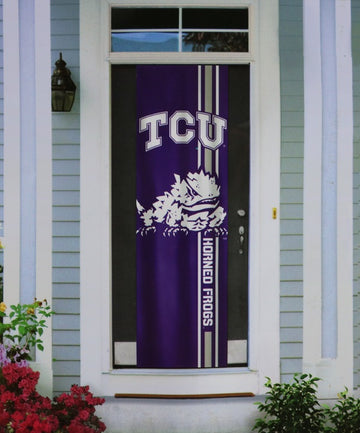Licensed NCAA TCU Horned Frogs Door Banners Indoors/Outdoors - jacks-good-deals
