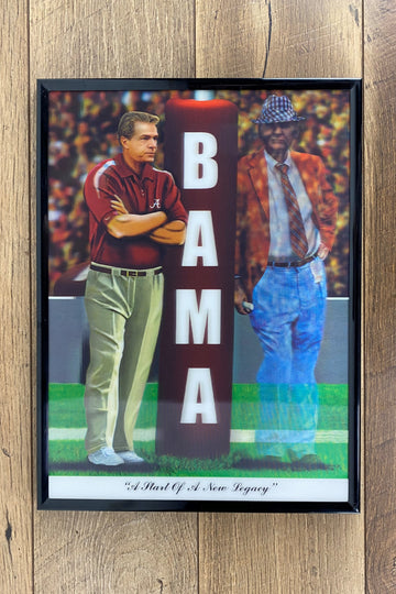 ALABAMA FOOTBALL START OF A NEW LEGACY PRINT 3D PICTURE