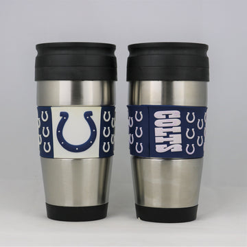 Indianapolis Colts NFL Officially Licensed 15oz Stainless Steel Tumbler w/ PVC Wrap