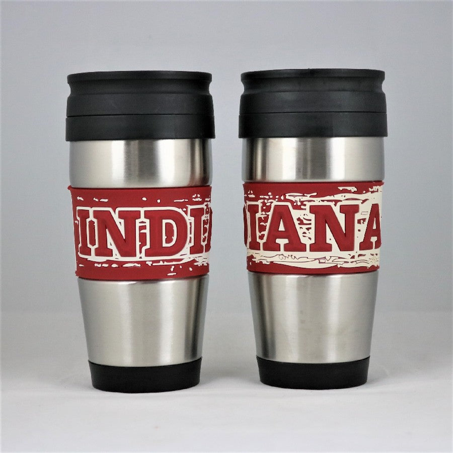 Indiana Hoosiers NCAA Officially Licensed 15oz Stainless Steel Tumbler w/ PVC Wrap
