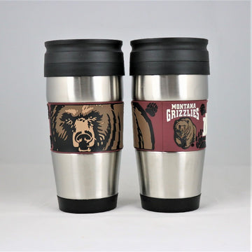 Montana Grizzlies NCAA Officially Licensed 15oz Stainless Steel Tumbler w/ PVC Wrap