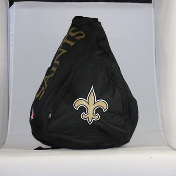 New Orleans Saints Officially Licensed NFL Slingback Backpack Black