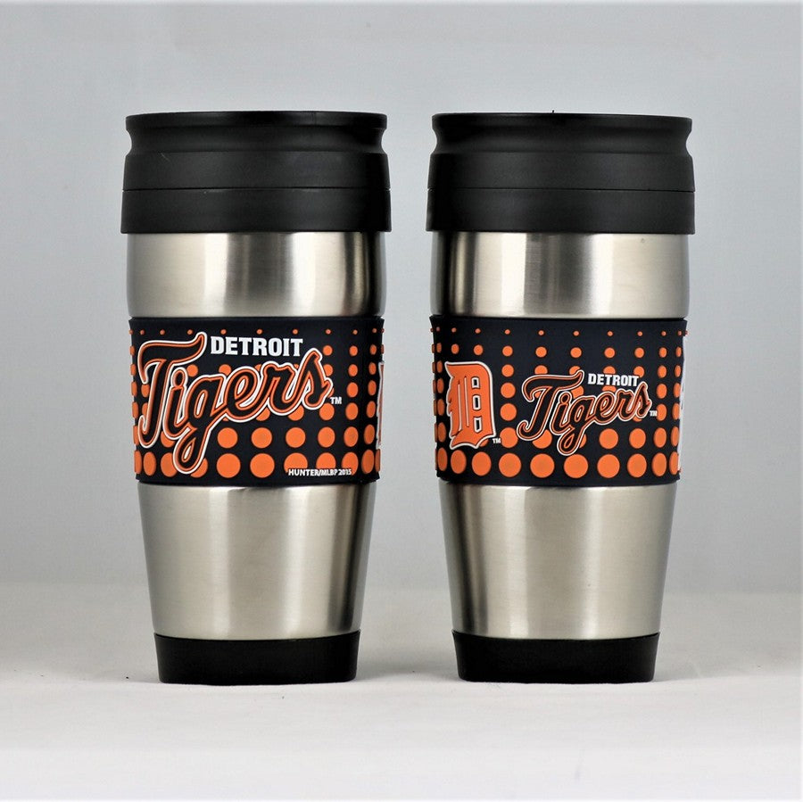 Detroit Tigers MLB Officially Licensed 15oz Stainless Steel Tumbler w/ PVC Wrap