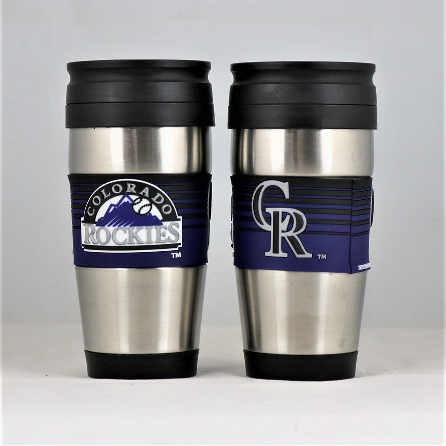 Colorado Rockies MLB Officially Licensed 15oz Stainless Steel Tumbler w/ PVC Wrap