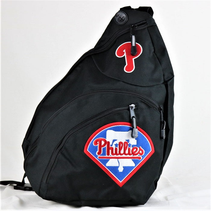 Philadelphia Phillies Officially Licensed MLB Slingback Backpack Black