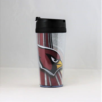 Arizona Cardinals NFL Licensed Acrylic 16oz Tumbler Coffee Mug w/wrap Insert