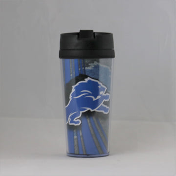 Detroit Lions NFL Licensed Acrylic 16oz Tumbler Coffee Mug w/wrap Insert