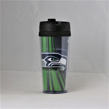 Seattle Seahawks NFL Licensed Acrylic 16oz Tumbler Coffee Mug w/wrap Insert