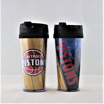 Detroit Pistons NBA Licensed Acrylic Tumbler Coffee Mug w/wrap Insert