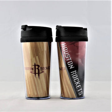 Houston Rockets NBA Licensed Acrylic Tumbler Coffee Mug w/wrap Insert