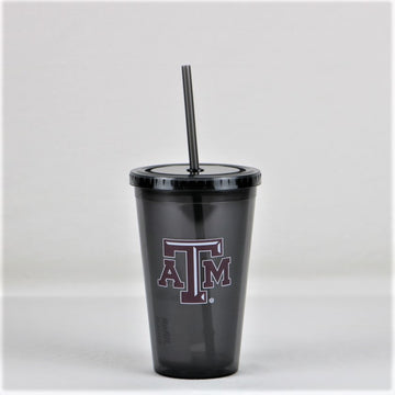Texas A&M Aggies NCAA Licensed 16oz Sip-N-Go w/ Lid and Straw Double Walled Cup