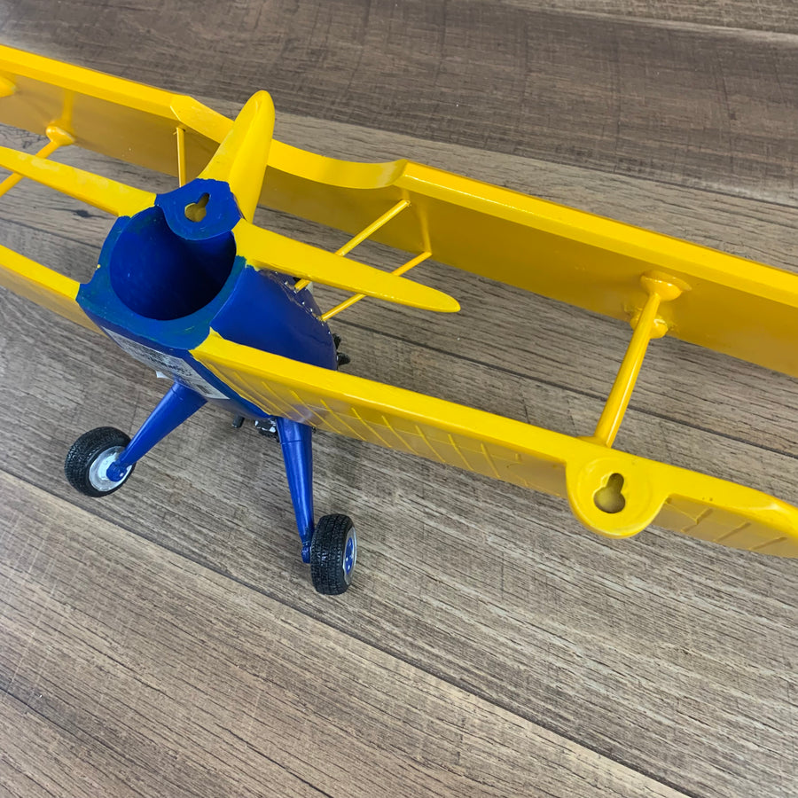 Hand Painted Biplane Floating Shelf 3-D Model Wall Decor (Air Force Marks), Resin Sunbelt Gifts