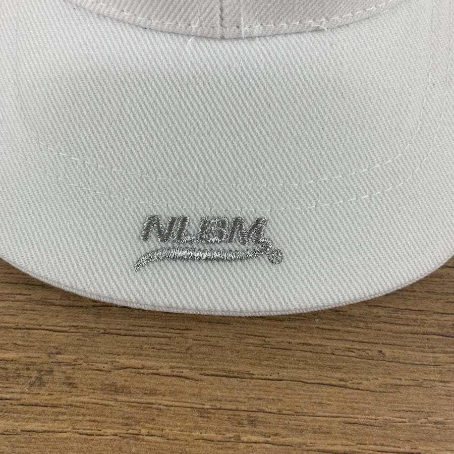 Official NLBM Big Boy Gear 1937 Newark Eagles White Adjustable Hook & Loop Back Hat