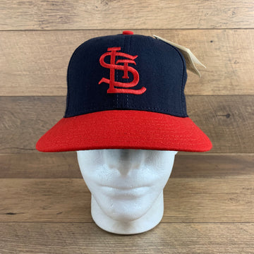 MLB Official Licensed 1943-1956 St. Louis Cardinals (DARK NAVY w/ variant logo) Fitted Baseball Cap Hat