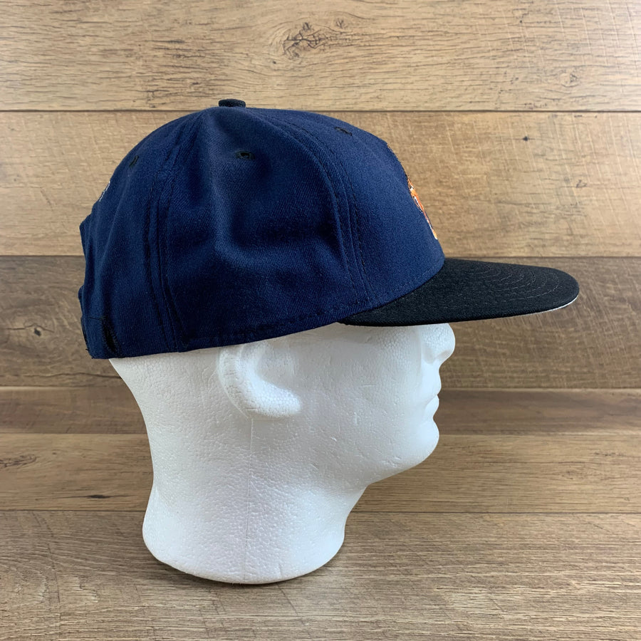 NCAA Auburn Navy / Black Bill New Era Low Profile Snapback Football Hat