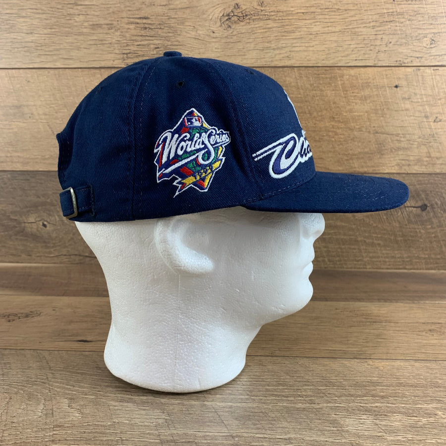 Vintage MLB World Series 1999 New York Yankees American League Champions Navy Adjustable Hat