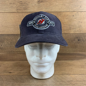 NHL Stanley Cup 2000 Champions New Jersey Devils Navy Adjustable Hockey Cap