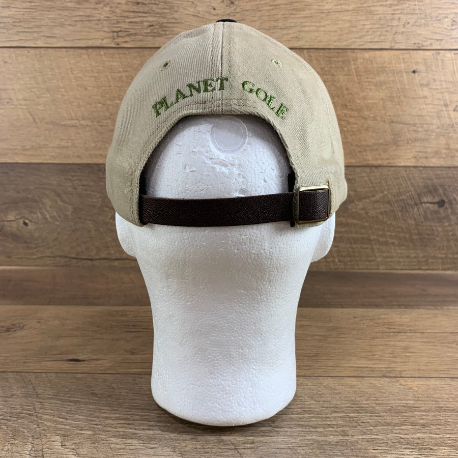 Planet Golf TAN Adjustable Leather Strap UHCMW Hat