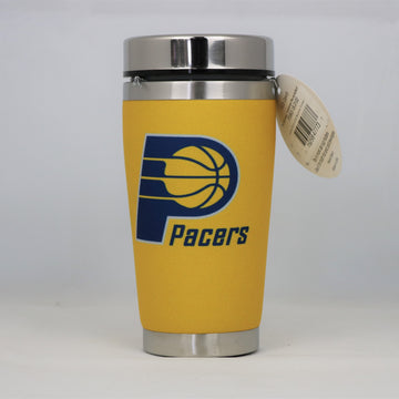 Indiana Pacers Mugzie NBA 16oz Travel Tumbler Coffee Mug Cup