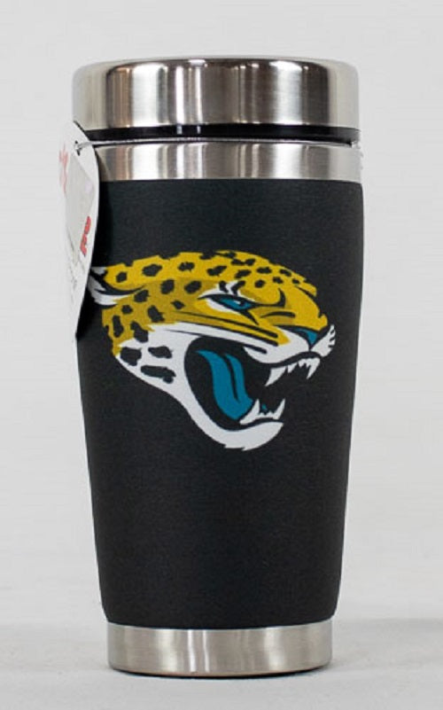Jacksonville Jaguars Mugzie NFL Stainless Steel 16oz Travel Tumbler Coffee Mug Cup - jacks-good-deals