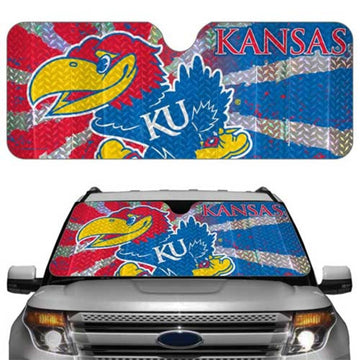 Kansas Jayhawks  NCAA Licensed Universal Car/Truck Sunshade - jacks-good-deals