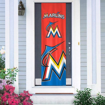 Miami Marlins MLB Baseball Licensed Door or Wall Banner Flag - jacks-good-deals