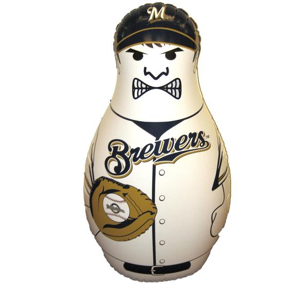 Milwaukee Brewers Baseball MLB Inflatable Bop Buddy Punching Bag - jacks-good-deals