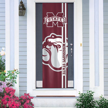 Licensed NCAA Mississippi Bulldogs State Door Banners Indoors/Outdoors - jacks-good-deals