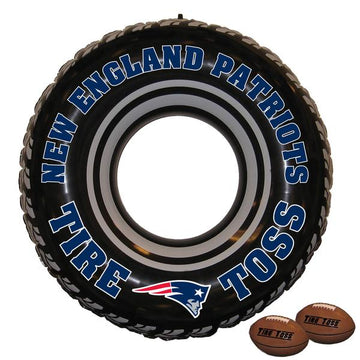 New England Patriots NFL Licensed Inflatable Tire Toss Game - jacks-good-deals