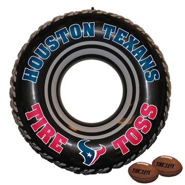 Houston Texans NFL Licensed Inflatable Tire Toss Game - jacks-good-deals