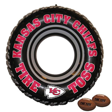 Kansas City Chiefs NFL Licensed Inflatable Tire Toss Game - jacks-good-deals