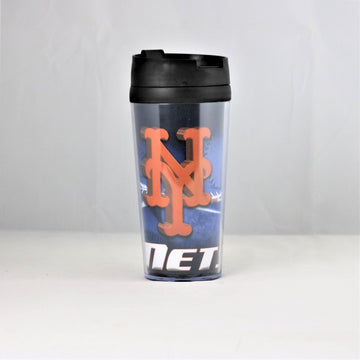 New York Mets MLB Licensed 16oz Acrylic Tumbler Coffee Mug w/wrap Insert