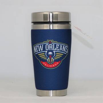 New Orleans Pelicans Mugzie NBA 16oz Travel Tumbler Coffee Mug Cup