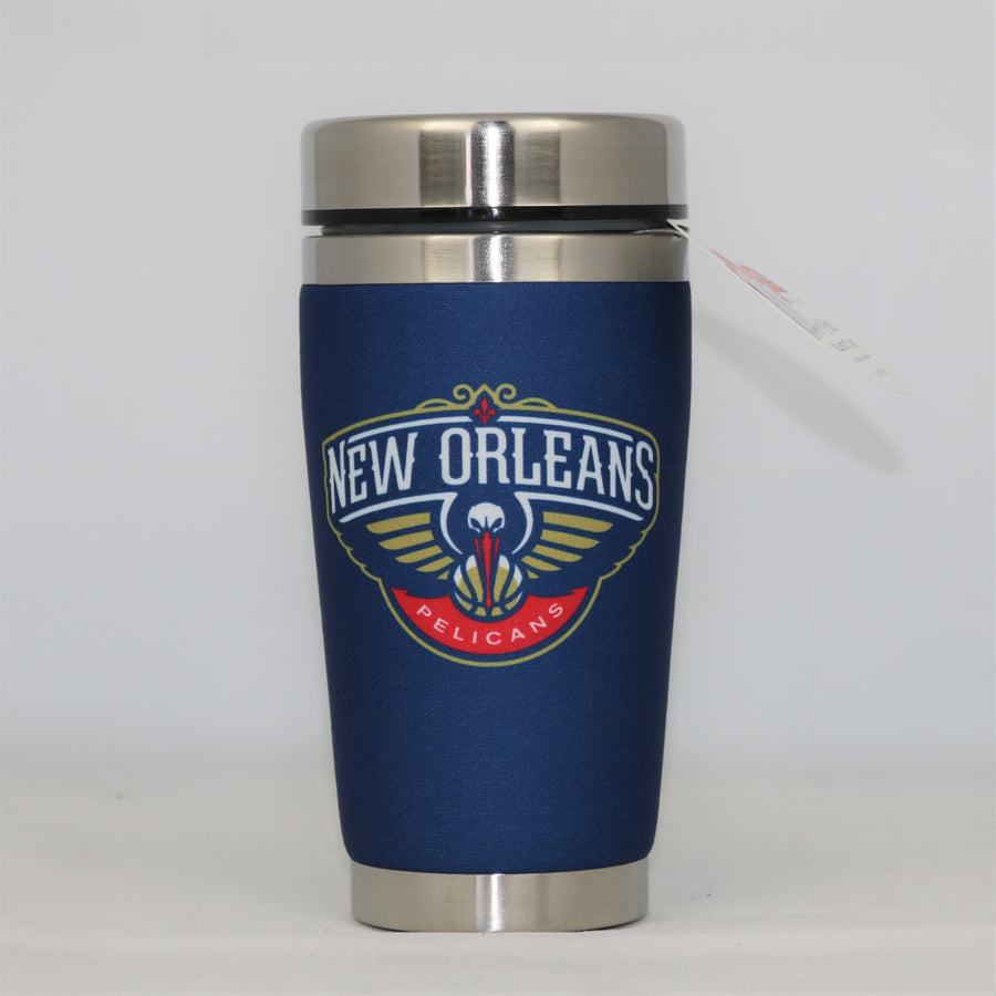 New Orleans Pelicans Mugzie NBA 16oz Travel Tumbler Coffee Mug Cup