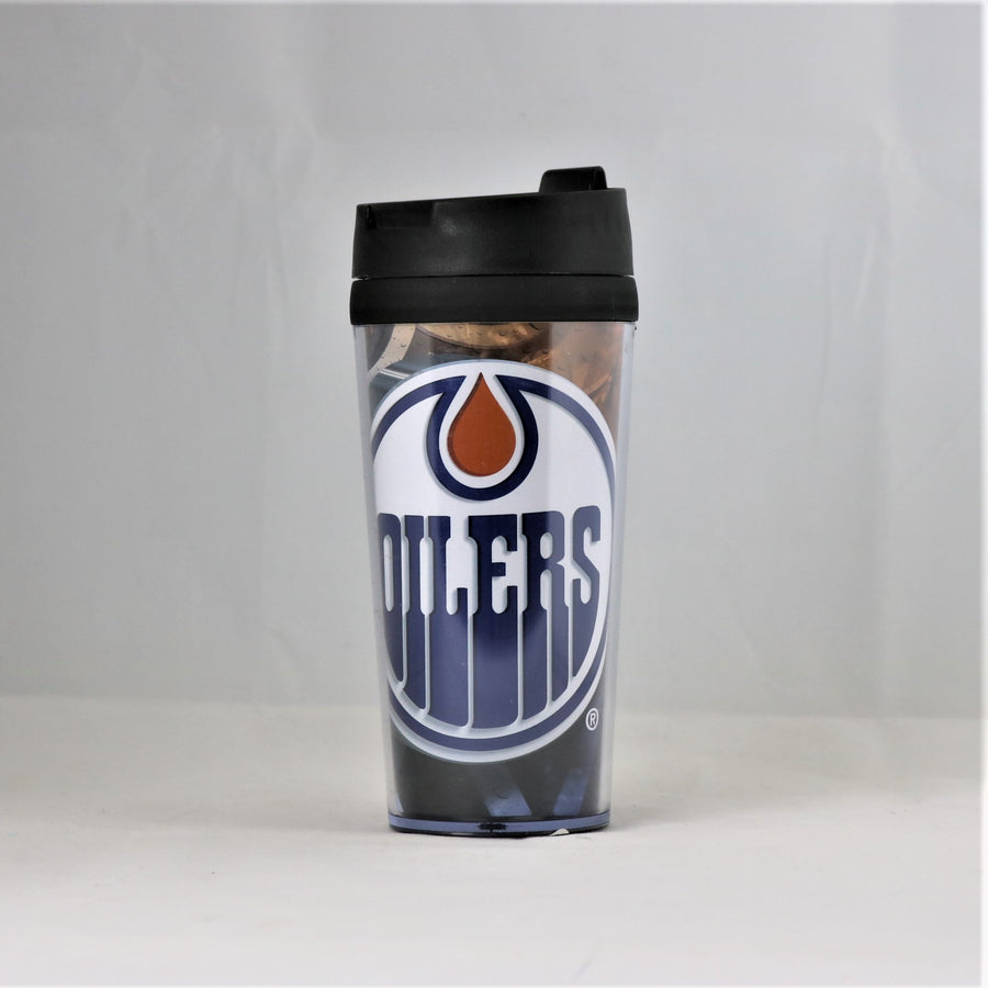 Edmonton Oilers NHL Licensed Acrylic 16oz Tumbler Coffee Mug w/wrap Insert