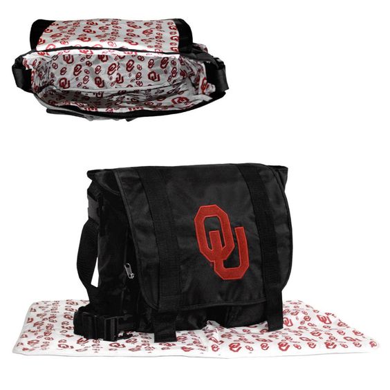 Oklahoma Sooners  Licensed NCAA Diaper Bag With Changing Pad - jacks-good-deals