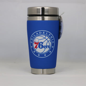 Philadelphia 76ers Mugzie NBA 16oz Travel Tumbler Coffee Mug Cup